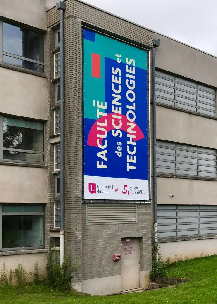 Bâche murale université Lille